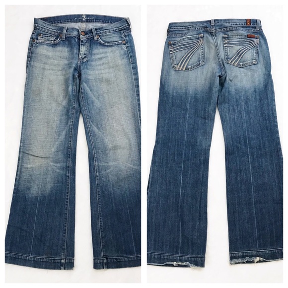 7 For All Mankind Denim - 7 For All Mankind Dojo Flare Jeans 27 x 29
